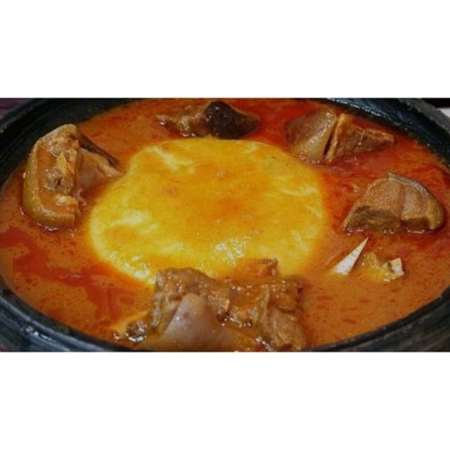 D4. Fufu & Goat Light Soup.