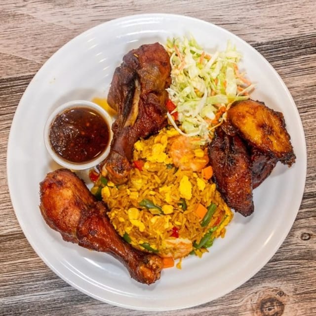 D1. Fried Rice or Vegetable Rice with Chicken.